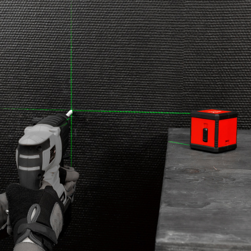 Лазерный уровень XQB GREEN Basic SET, 20 м, зеленый луч, батарейки, резьба 1/4" MTX купить в Москве с доставкой по всей России | ProtosMarket.ru