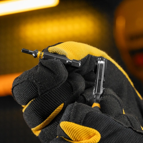 Ключ-трещотка для бит 1/4", 52 зуба, CrMo, адаптер для торцевых головок Denzel купить в Москве с доставкой по всей России | ProtosMarket.ru