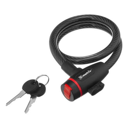 Замок тросовый универсальный, 12 х 650 мм Matrix купить в Москве с доставкой по всей России | ProtosMarket.ru