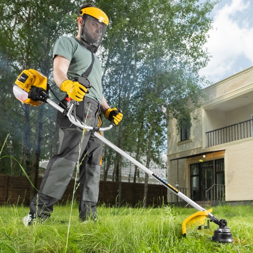 Триммер бензиновый DTL-33, 33 см3, неразъемная штанга Denzel купить в Москве с доставкой по всей России | ProtosMarket.ru