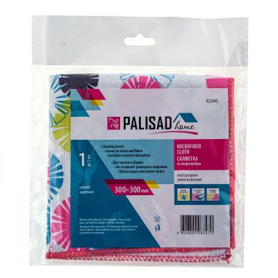 Салфетка из микрофибры универсальная, 300 х 300 мм, цветная, Home Palisad купить в Москве с доставкой по всей России | ProtosMarket.ru