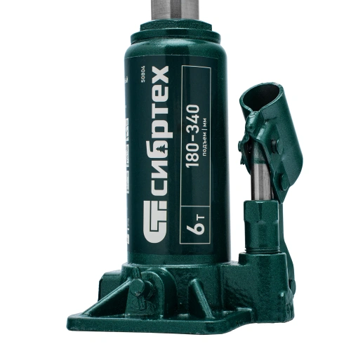 Домкрат гидравлический бутылочный, 6 т, 180-340 мм Сибртех купить в Москве с доставкой по всей России | ProtosMarket.ru