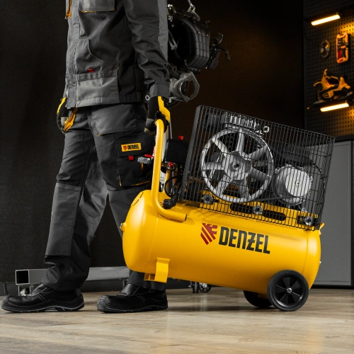 Компрессор воздушный BCI2300/50, ременный привод, 2.3 кВт, 50 литров, 400 л/мин Denzel по ценам производителя в Москве с доставкой по всей России
