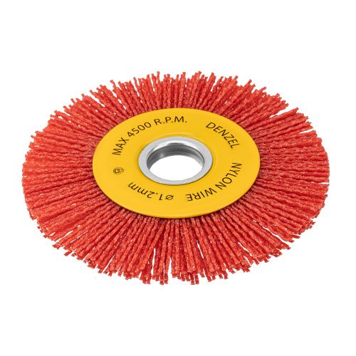 Щетка для УШМ, 125 мм, Плоская, нейлоновая щетина, посадка 22,2 мм Denzel купить в Москве с доставкой по всей России | ProtosMarket.ru