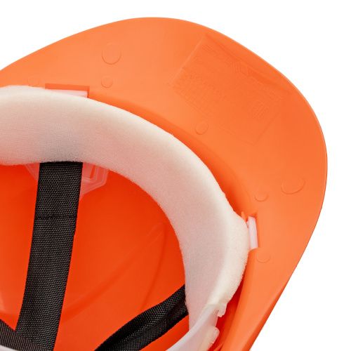 Каска защитная из ударопрочной пластмассы, оранжевая Сибртех купить в Москве с доставкой по всей России | ProtosMarket.ru