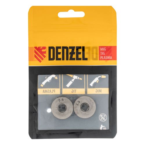 Подающий ролик, U профиль зубчатый под флюсовую проволоку 0,8-1мм посадка квадрат, 2 шт Denzel купить в Москве с доставкой по всей России | ProtosMarket.ru