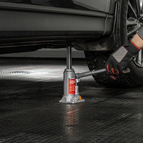 Домкрат гидравлический бутылочный, 2 т, h подъема 158-308 мм Matrix купить в Москве с доставкой по всей России | ProtosMarket.ru