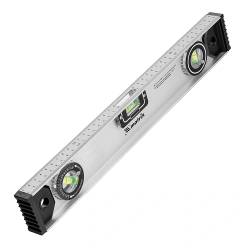 Уровень алюминиевый "Рельс", 400 мм, 3 глазка (1 поворотный) Matrix купить в Москве с доставкой по всей России | ProtosMarket.ru