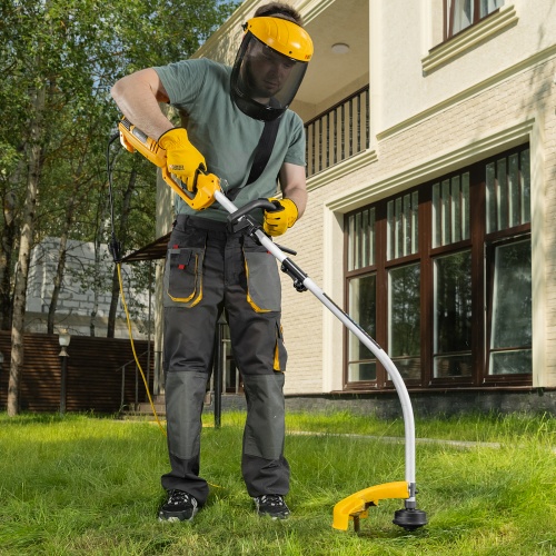 Триммер электрический TE-1100, 1100 Вт, 380 мм, катушка, разборная штанга// Denzel купить в Москве с доставкой по всей России | ProtosMarket.ru