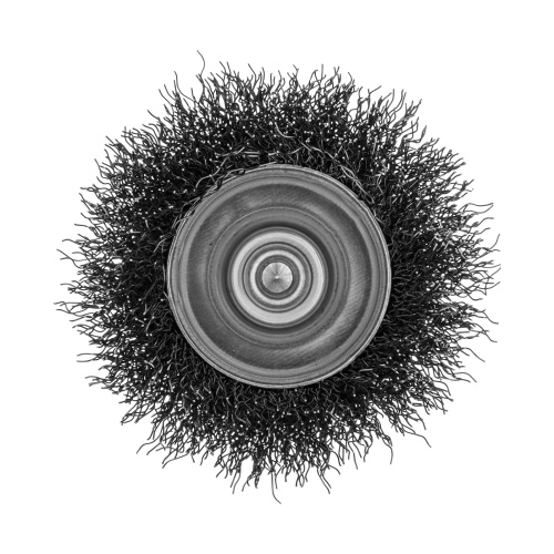 Щетка для дрели, 65 мм, Чашка, со шпилькой , нержавеющая витая проволока Denzel купить в Москве с доставкой по всей России | ProtosMarket.ru