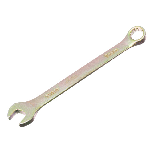 Ключ комбинированный, 9 мм, желтый цинк Сибртех купить в Москве с доставкой по всей России | ProtosMarket.ru