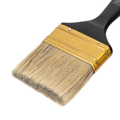 Кисть плоская "Профи" 3", натуральная щетина, пластмассовая ручка MTX купить в Москве с доставкой по всей России | ProtosMarket.ru