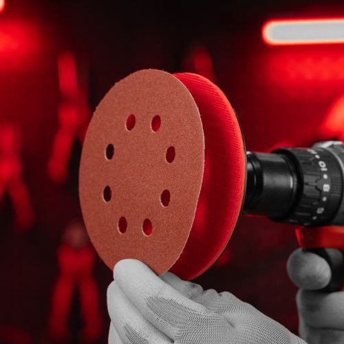 Круг абразивный на ворсовой подложке под "липучку", P 180, 125 мм, 10 шт Matrix купить в Москве с доставкой по всей России | ProtosMarket.ru