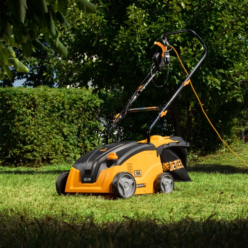 Скарификатор-аэратор  электрический SAE-1500, 1500 Вт, -11/+5 мм, 32 cм Denzel купить в Москве с доставкой по всей России | ProtosMarket.ru