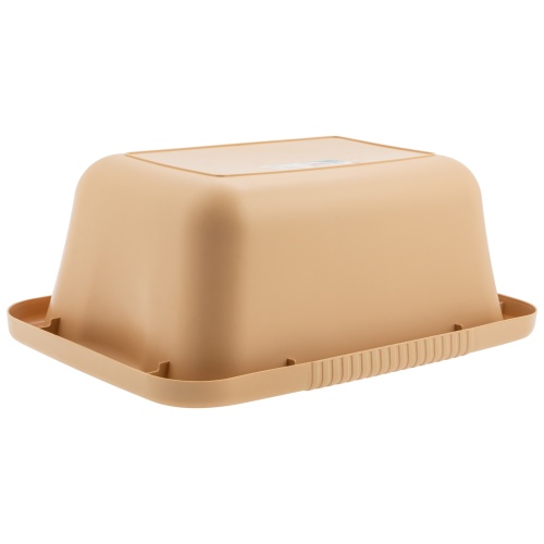 Таз пластмассовый прямоугольный 25 л, бежевый, Home Palisad купить в Москве с доставкой по всей России | ProtosMarket.ru