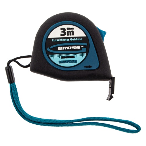 Рулетка "Ergonomisch",3 м x 16 мм,магнитный обрезиненный зацеп Gross купить в Москве с доставкой по всей России | ProtosMarket.ru