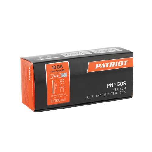 Гвозди PATRIOT PNF 50 S для пневмостеплера ANG 210 R купить в Москве с доставкой по всей России | ProtosMarket.ru