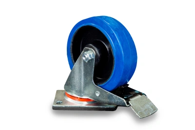 Колесо поворотное резина SRCLb 63 160 мм с тормозом (F) купить в Москве с доставкой по всей России | ProtosMarket.ru