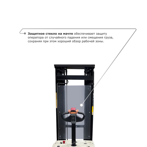 Самоходный электроштабелер PROLIFT M2 SDR 1645 со свободным подъемом по ценам производителя в Москве с доставкой по всей России
