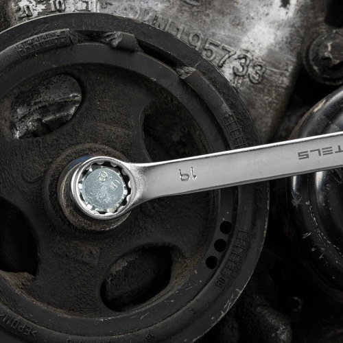 Набор ключей комбинированных, 8-19 мм, 8 шт, CrV, матовый хром Stels купить в Москве с доставкой по всей России | ProtosMarket.ru