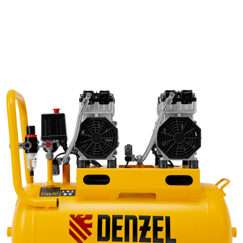 Компрессор безмасляный, малошумный DLS 1500/50, 1500 ВТ, 2x750, 50 л, 260 л/мин Denzel купить в Москве с доставкой по всей России | ProtosMarket.ru