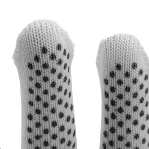 Перчатки Нейлон, ПВХ точка, 13 класс, белые, L купить в Москве с доставкой по всей России | ProtosMarket.ru