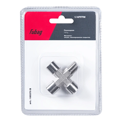 FUBAG Переходник 1/4 дюйма FFFM, блистер 1 шт купить в Москве с доставкой по всей России | ProtosMarket.ru