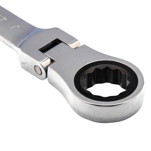 Ключ комбинированный трещоточный, 27 мм, CrV, шарнирный, зеркальный хром Matrix купить в Москве с доставкой по всей России | ProtosMarket.ru