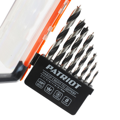 Набор сверл по дереву спиральные W-образная заточка 3, 4, 5, 6, 7, 8, 9, 10 мм купить в Москве с доставкой по всей России | ProtosMarket.ru