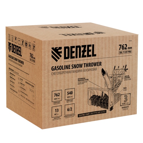 Бензиновая снегоуборочная машина SBL 711DT PRO, 420cc, гусеницы, эл.старт, блок. дифф.// Denzel купить в Москве с доставкой по всей России | ProtosMarket.ru