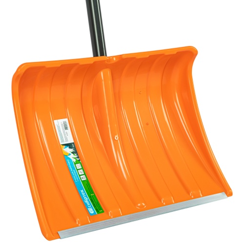 Лопата для уборки снега пластиковая, 490х370х1350 мм, стальной черенок, усиленная// Сибртех купить в Москве с доставкой по всей России | ProtosMarket.ru