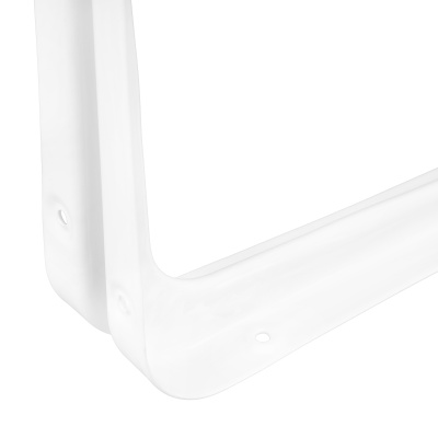 Кронштейн угловой с ребром, 350 х 400 мм, белый Сибртех купить в Москве с доставкой по всей России | ProtosMarket.ru