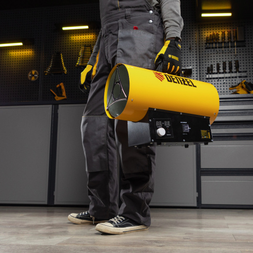 Газовая тепловая пушка GHG-15i, 15 кВт, цифровой термостат, пропан-бутан Denzel купить в Москве с доставкой по всей России | ProtosMarket.ru