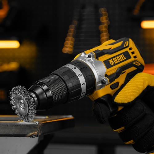 Набор щеток для дрели, 1 Плоская 50мм, 2 Чашки 25-50мм, шпилька, нерж. вит. проволока Denzel купить в Москве с доставкой по всей России | ProtosMarket.ru