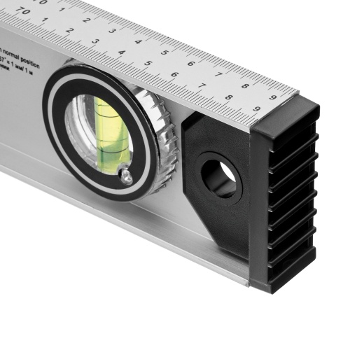 Уровень алюминиевый "Рельс", 800 мм, 3 глазка (1 поворотный) Matrix купить в Москве с доставкой по всей России | ProtosMarket.ru