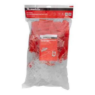 Комплект зажим + клин для системы выравнивания плитки СВП Ворота XL, 200/100 шт. в пакете Matrix купить в Москве с доставкой по всей России | ProtosMarket.ru