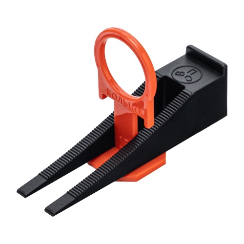 Комплект зажим и клин для системы выравнивания плитки СВП Кольцо, 40/40 шт. в пакете Сибртех купить в Москве с доставкой по всей России | ProtosMarket.ru