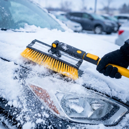 Щетка-сметка для снега со скребком, телескоп, поворотная голова, водосгон, 900-1200 мм Denzel купить в Москве с доставкой по всей России | ProtosMarket.ru