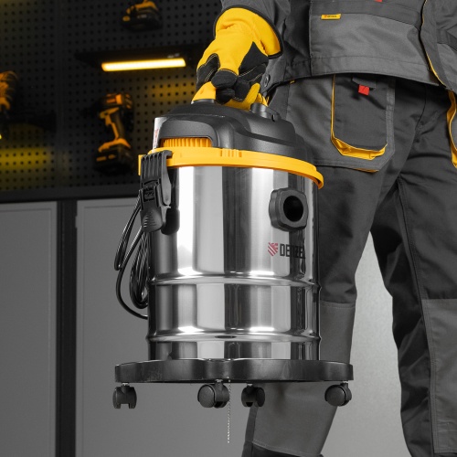 Пылесос строительный SVC15, 1200 Вт, бак 15 л, шланг 2 м Denzel купить в Москве с доставкой по всей России | ProtosMarket.ru