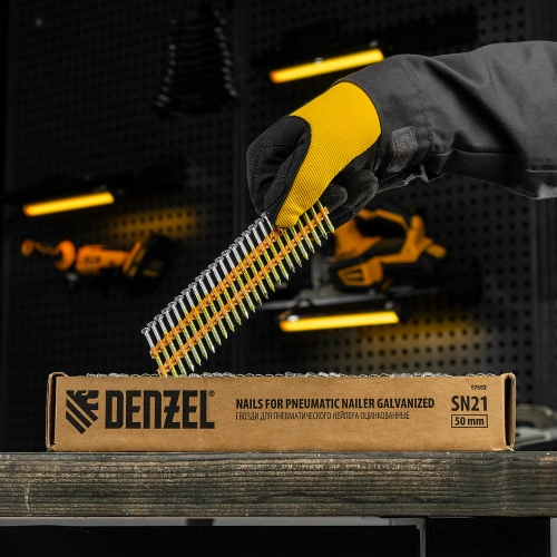 Гвозди для пнев. нейлера (оцинк.) длина - 50 мм, диам. - 2,9 мм, 2000 шт. Denzel по ценам производителя в Москве с доставкой по всей России