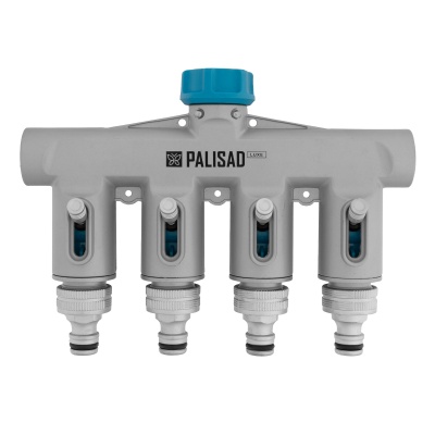 Разветвитель четырёхканальный, с внутренней резьбой 3/4", алюминий, LUXE Palisad купить в Москве с доставкой по всей России | ProtosMarket.ru