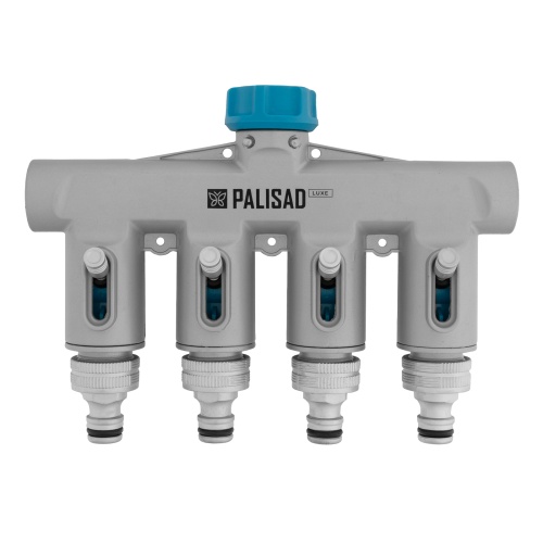 Разветвитель четырёхканальный, с внутренней резьбой 3/4", алюминий, LUXE Palisad купить в Москве с доставкой по всей России | ProtosMarket.ru