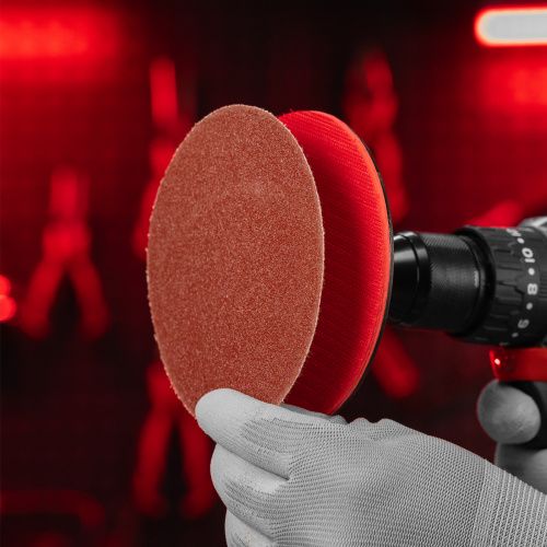 Круг абразивный на ворсовой подложке под "липучку", P 80, 125 мм, 10 шт Matrix купить в Москве с доставкой по всей России | ProtosMarket.ru