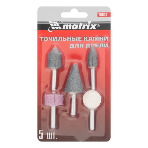 Точильные камни для дрели, 5 шт Matrix купить в Москве с доставкой по всей России | ProtosMarket.ru