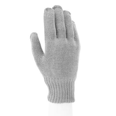 Перчатки трикотажные, акрил, двойные, серая туча, двойная манжета Сибртех купить в Москве с доставкой по всей России | ProtosMarket.ru