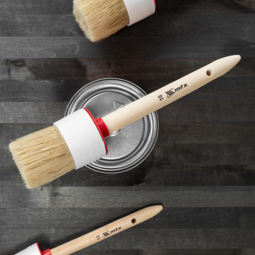 Кисть круглая №16 (55 мм) натуральная щетина, деревянная ручка MTX купить в Москве с доставкой по всей России | ProtosMarket.ru