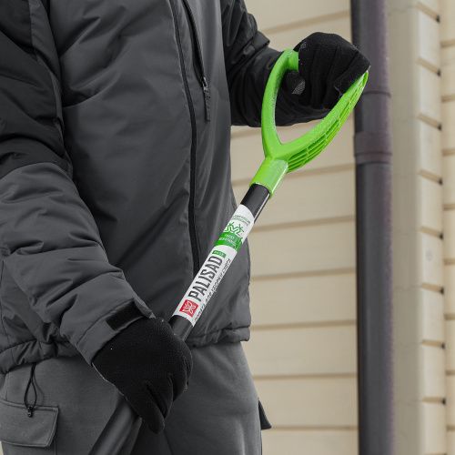 Лопата для уборки снега, полипропилен, 535х375х1400, стальной черенок, BASE Palisad купить в Москве с доставкой по всей России | ProtosMarket.ru