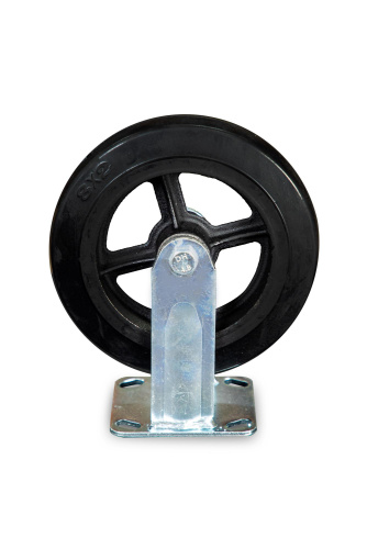 Колесо большегрузное неповоротное FCd 80 200 мм обрезиненное (N) купить в Москве с доставкой по всей России | ProtosMarket.ru