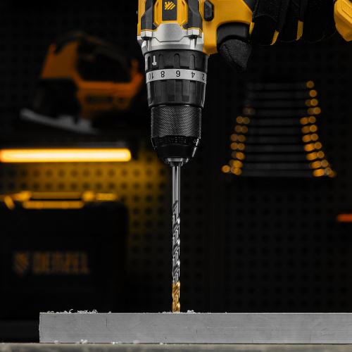 Сверло спиральное по металлу 6,5 х 148 мм, Р6М5, Golden Tip, удлиненное Denzel купить в Москве с доставкой по всей России | ProtosMarket.ru