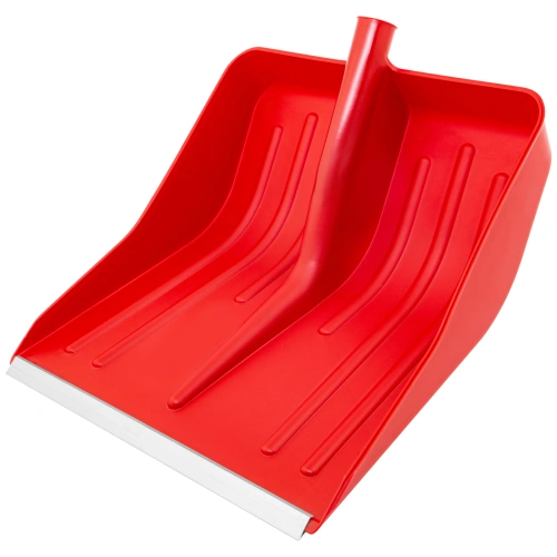 Лопата для уборки снега пластиковая, красная, 420 х 425 мм, без черенка, Сибртех купить в Москве с доставкой по всей России | ProtosMarket.ru
